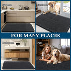 OLANLY Dog Door Mat for Muddy Paws 32x20, Super Absorbent Chenille Mud Mat | - Image 8