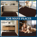 OLANLY Dog Door Mat for Muddy Paws 59x20, Super Absorbent Chenille Mud Mat | - Image 8