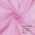Pink Sheer Curtains 90 Inch Length, Elegant Soft Sheer Curtains - Image 4