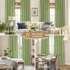 Light Filtering Linen Blended Curtains 84 inch - Image 6