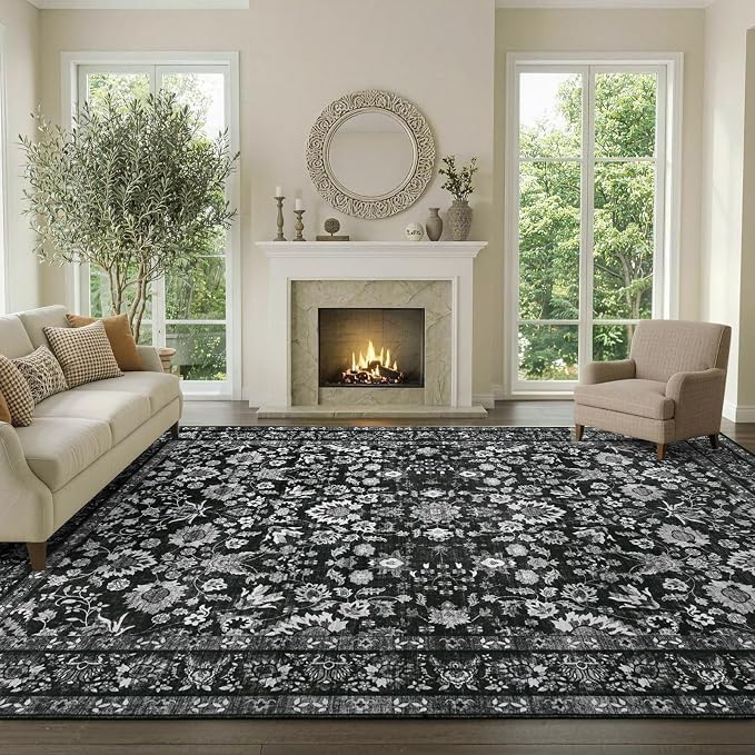 6x9 Ft Large Area Rugs for Living Room, Soft Non-Slip Machine Washable Rug - Image 2