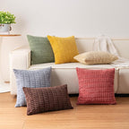 Aegero Pack of 2 Corduroy Decorative Throw Pillow Covers 26x26 Inch - Image 5