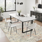 10x14 Area Rug Living Room: Modern Washable Indoor Soft Carpet Taupe | - Image 4