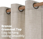 YoungsTex Natural Linen Curtains 42 X 84 Inch Long - Image 6