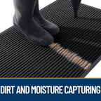 OLANLY 2-Pack Front Door Mats 71x47, Waterproof Heavy-Duty Doormats | Black - Image 5