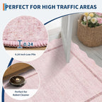 GarveeHome Scalloped Washable Runner Rug 2x6 Non Slip Kitchen Rug - Image 6