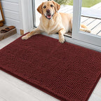 OLANLY Dog Door Mat for Muddy Paws 36x24, Super Absorbent Chenille Mud Mat | by OLANLY