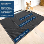 OLANLY Front Door Mat 59x40, Waterproof Heavy-Duty Indoor Outdoor Doormat | - Image 2