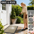 OLANLY Front Door Mat Outside Entrance 59x23, Waterproof Heavy-Duty Doormat | - Image 8