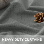Dark Grey Thermal Curtains 54 Inch Length - Image 2