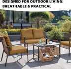 8Pcs Outdoor Cushion Covers, Elastic Patio Cushion Covers | Washable, - Image 4