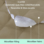 Reversible Couch Cover for 3 Cushion, Camel/Beige | Couch Cover for Sofa - Image 6