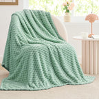 BEDELITE Mint Green Throw Blanket by BEDELITE