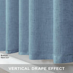 Pitalk Blue Curtains 38 Inch Wide - Image 6