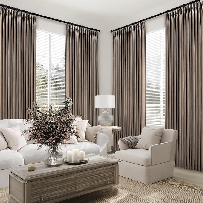 Topfinel 102 Inch Curtains 1 Panels Set, One Packs Pinch Pleat Back Tab Linen - Image 7