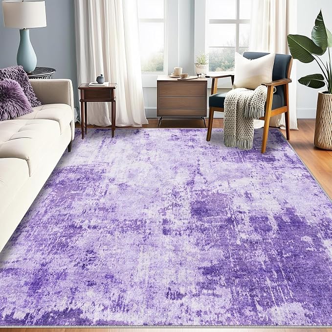 RELEANY Washable 7'x9' Abstract Area Rug by RELEANY