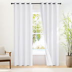 NICETOWN White Blackout Curtains by NICETOWN