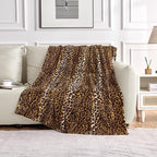 Edenleaf Leopard Print Blanket Fleece Throw - Image 6
