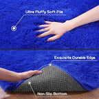9x12 Area Rug for Living Room, Shag Large Rug for Bedroom, Royal Blue | Soft - Image 7