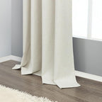 Room Darkening Curtains 63 Inches Long Small Bay Window Dining Room Curtains - Image 9