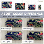CALBODE 8 Pcs Stretch Outdoor Seat Cushion Covers, Tropical Floral, - Image 7