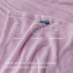 Bedsure GentleSoft Fleece Throw XL Blanket Light Purple - Image 3