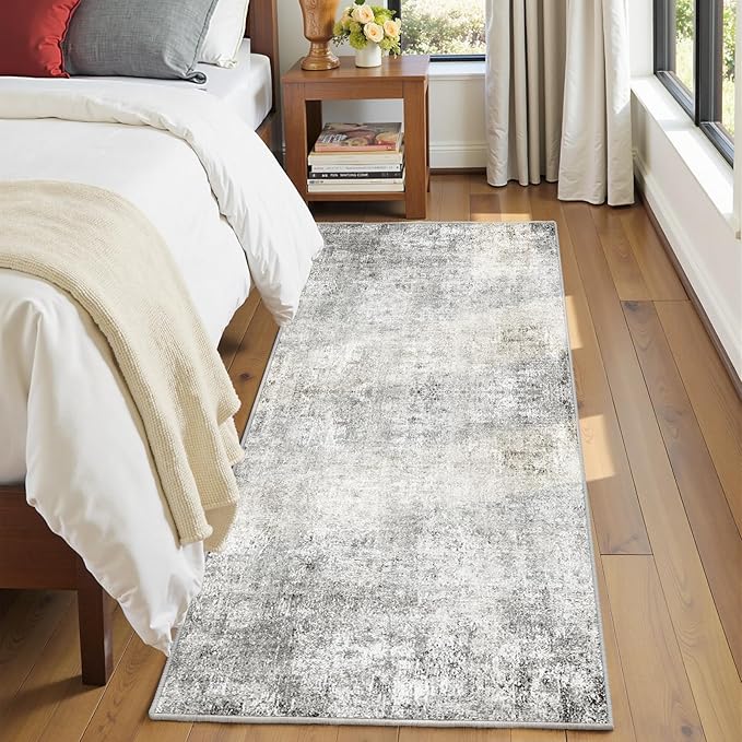 RELEANY Washable Runner 2'x10' Abstract Area Rug - Image 4