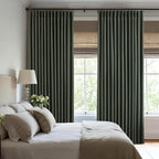 Pinch Pleated Linen Curtains 100% Blackout 63 Inches Long - Image 5