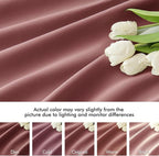 MIULEE Dusty Rose Back Tab Blackout Curtains 52x63 Inches Long 2 Panels Set | - Image 8