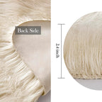 MIULEE Fluffy Area Rug 2'x3' Cloud Faux Fur Sheepskin Rug - Image 2
