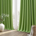 100% Blackout Curtains 102 Inch Length 2 Panels Set - Image 8
