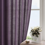 Plum Linen Curtains 108 Inches Long - Image 4