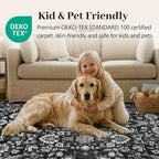 4x6 Ft Area Rugs for Living Room, Soft Non-Slip Machine Washable Rug, Vintage - Image 5