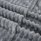 Grey Fleece Throw Blanket 108”×90” - Image 6