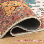 SERISSA 4x6 Washable Non Slip Boho Area Rug - Image 8