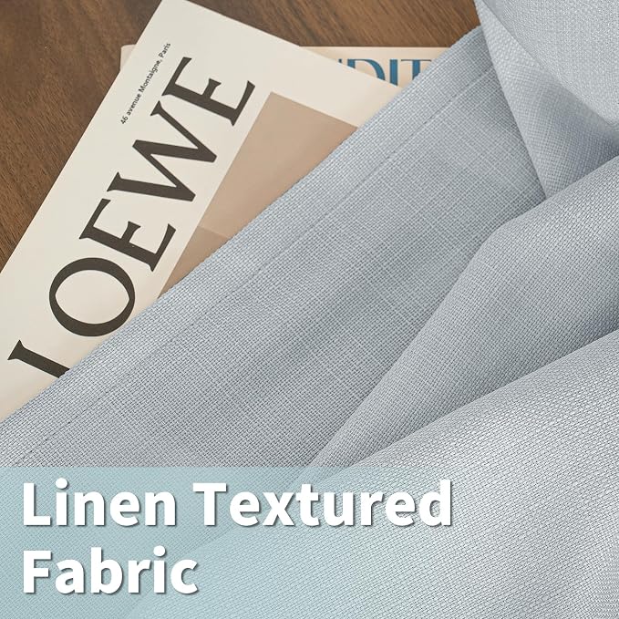 Light Filtering 72 inch Long Linen Curtains - Image 2