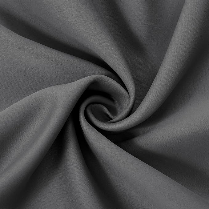 Grey Blackout Curtains 42 x 63 Inch Length/Set of 2 Curtain Panels/Thermal - Image 5
