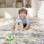 LOONGRUG 7x10 Area Rug Washable Large Neutral Modern Living Room Rugs | - Image 7