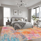 6x9 Area Rug Living Room: Modern Washable Soft Carpet Galaxy Haze | - Image 3