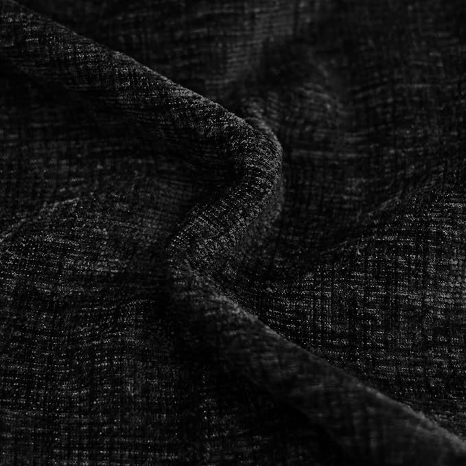 CaliTime Decorative Couch Throw Pillow Covers 18 X 18 Inches Black | Pack of 2 - Image 2
