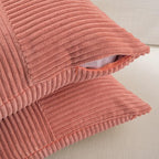 Fancy Homi 2 Packs Coral Long Lumbar Decorative Throw Pillow Covers 16x24 Inch - Image 4