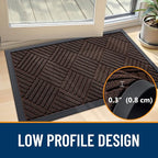 OLANLY Front Door Mat Outside Entrance 59x34, Waterproof Heavy-Duty Doormat | - Image 5