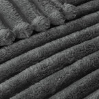 Exclusivo Mezcla Striped Twin Size Fleece Blanket - Image 4