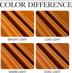 NICETOWN Room Darkening Orange Curtains 63 inches Long - Image 5