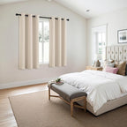 MIULEE Blackout Curtains for Bedroom 2 Panels 40 x 45 Inch Long Champagne | - Image 6