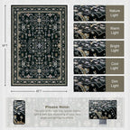 6x9 Area Rugs Living Room: Washable Vintage Rug - Image 2