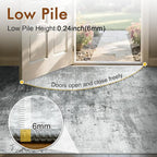 2x6 Ft Washable Runner Rug, Non-Slip Low Pile Hallway Kitchen Area Rug - Image 7