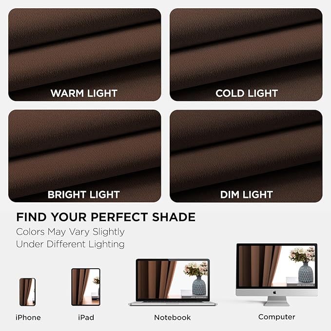 Joydeco Blackout Curtains 84 Inch Length 2 Panels Set, Thermal Insulated Long - Image 6