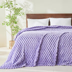 NEWCOSPLAY Fleece Clouds Cozy King Blanket - Image 2