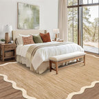 GarveeHome Scalloped Washable Rugs 10x13 Rug - Image 3